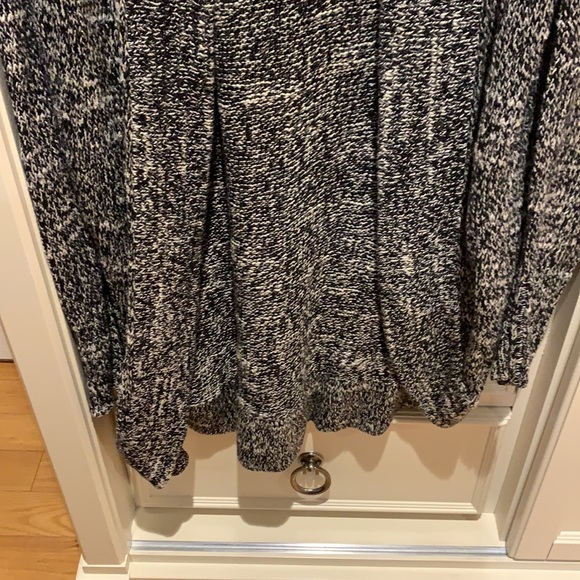 Women JCREW Size M black and white open cardigan. 100% Cotton - Picture 3 of 6